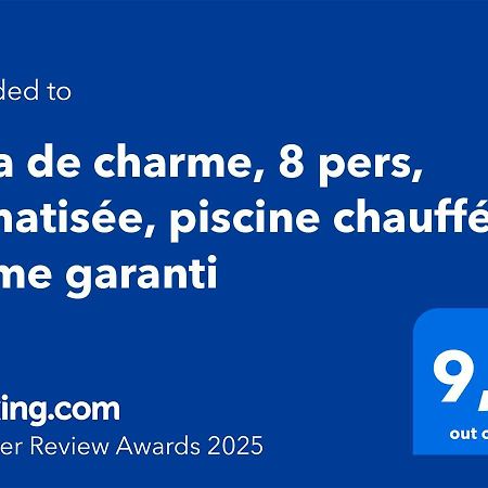 רוקברון-סור-ארז'נס Villa De Charme, 8 Pers, Climatisee, Piscine Chauffee, Calme Garanti מראה חיצוני תמונה
