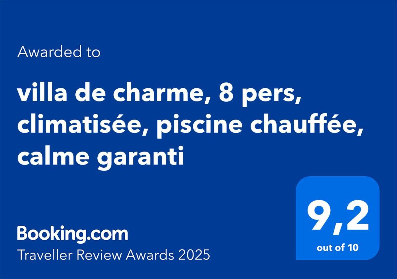 רוקברון-סור-ארז'נס Villa De Charme, 8 Pers, Climatisee, Piscine Chauffee, Calme Garanti מראה חיצוני תמונה